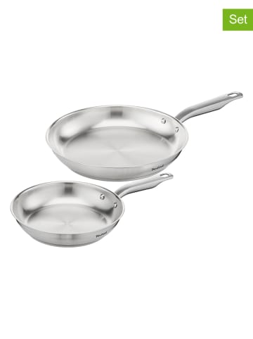 Tefal 2er-Set: Edelstahl-Bratpfannen "Virtuoso"