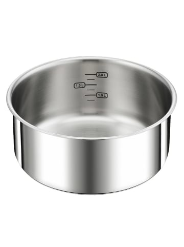 Tefal 4-częściowy zestaw rondli "Ingenio" w kolorze srebrno-czarnym