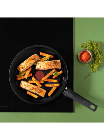 Tefal Patelnia "Renew on" w kolorze czarnym - Ø 24 cm