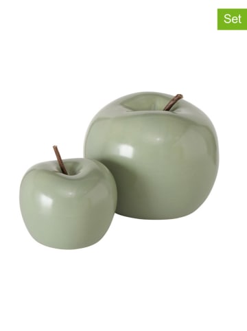 Boltze 2-delige set: decoratieve elementen "Milani" groen