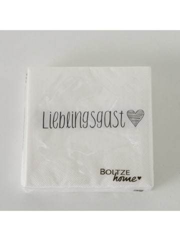 Boltze Serwetki (40 szt.) w kolorze białym