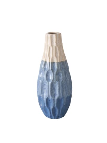 Boltze Vase "Inma" in Blau - (H)36 cm