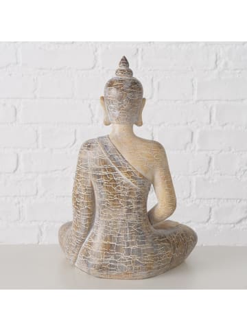 Boltze Figurka dekoracyjna "Buddha" w kolorze jasnobrązowym - wys. 30 cm