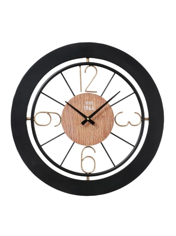 Boltze Zegar ścienny "Rilana" w kolorze czarnym - Ø 50 cm