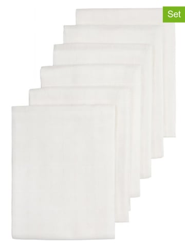 Meyco 6er-Set: Mullwindeln in Weiß - (L)70 x (B)70 cm