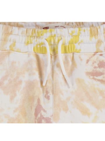 Levi's Kids Spodnie dresowe w kolorze biało-żółtym