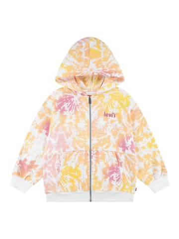 Levi's Kids Sweatvest wit/geel
