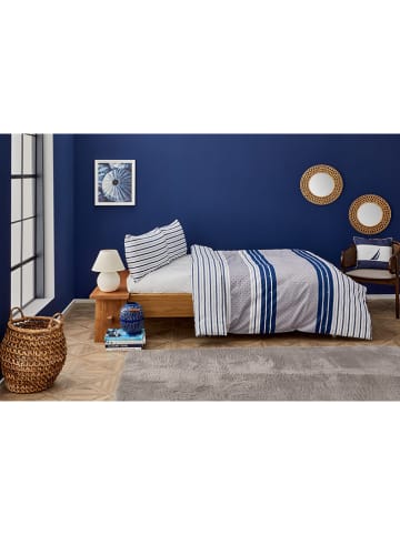 Nautica Beddengoedset blauw/wit