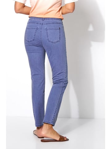 Relaxed by TONI Spijkerbroek "Mijn Beste Vriendin" - slim fit - blauw