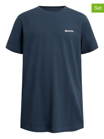 Bench 3er-Set: Shirts "Shades" in Dunkelblau/ Weiß/ Schwarz