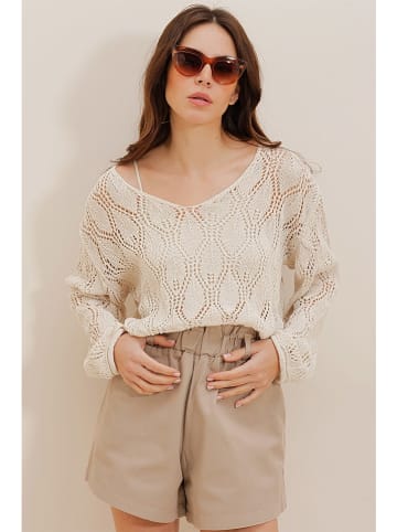 Defile Pullover in Creme