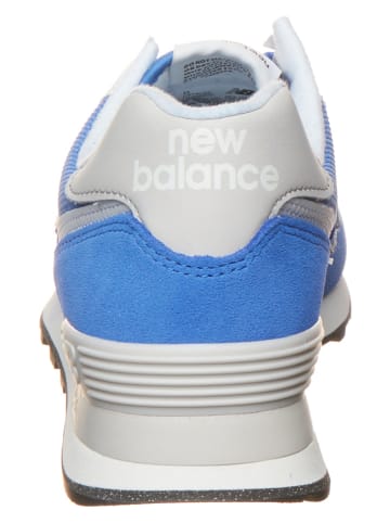 New Balance Leder-Sneakers in Blau