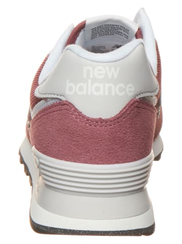 New Balance Skórzane sneakersy w kolorze czerwonym