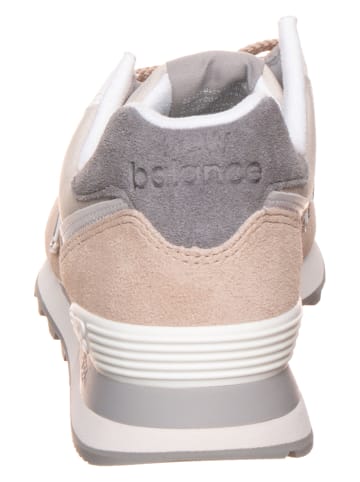 New Balance Skórzane sneakersy w kolorze brzoskwiniowym