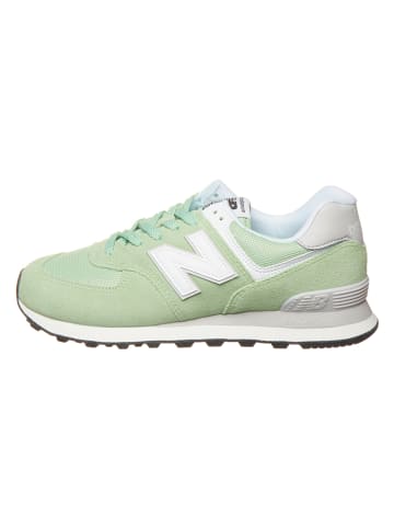 New Balance SkÃ³rzane sneakersy w kolorze zielonym