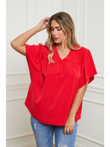 Plus Size Company Bluse in Rot