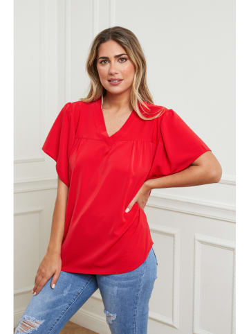 Plus Size Company Bluzka w kolorze czerwonym