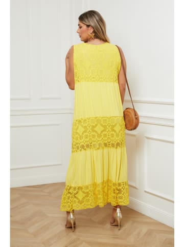 Plus Size Company Kleid in Gelb