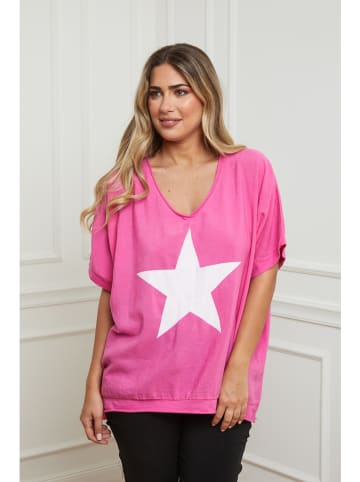 Plus Size Company Shirt roze