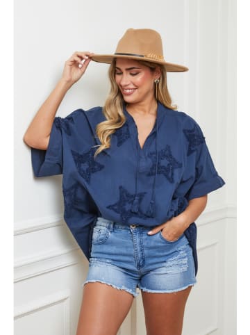 Plus Size Company Blouse donkerblauw