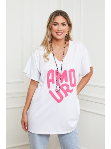 Plus Size Company Shirt in Weiß