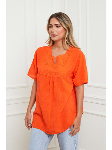 Plus Size Company Bluse in Orange