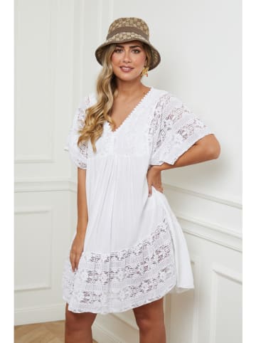 Plus Size Company Kleid in Weiß