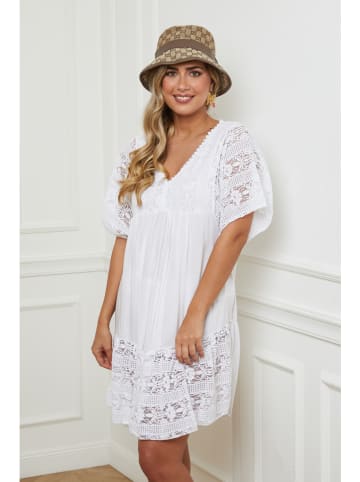 Plus Size Company Kleid in Weiß