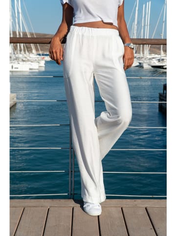 Gunes Kizi Spodnie w kolorze białym