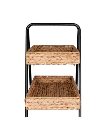 House Nordic Decoratief dienbladrek lichtbruin/zwart - (B)42 x (H)43,5 x (T)23 cm