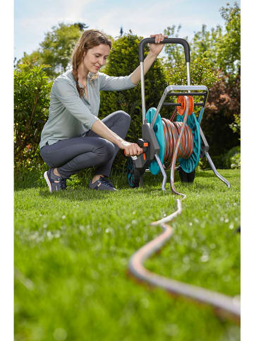Gardena Tuinslangkar "CleverRoll M - 20 m" lichtblauw/oranje