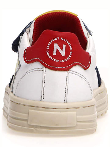 Naturino Skórzane sneakersy "Auriel" w kolorze białym