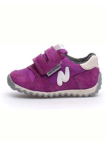 Naturino Skórzane sneakersy "Sammy" w kolorze fioletowym