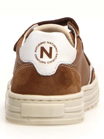 Naturino Leder-Sneakers "Ariton" in Hellbraun