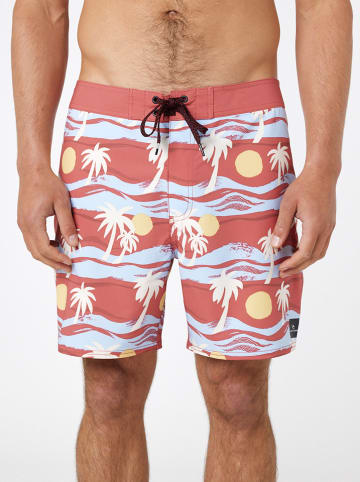 Rip Curl Badeshorts in Rot/ Hellblau