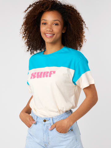 Rip Curl Shirt crème/turquoise
