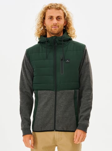 Rip Curl Hybridjacke in Grün/ Grau