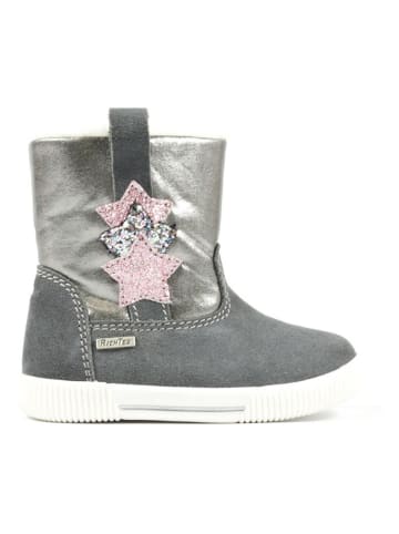 Richter Shoes Leder-Boots in Grau