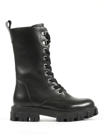 Richter Shoes Leder-Boots in Schwarz