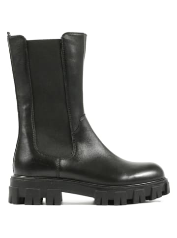 Richter Shoes Leder-Boots in Schwarz