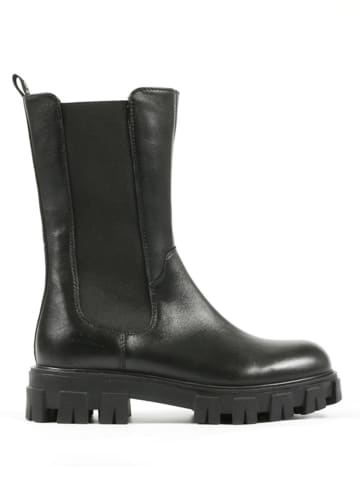 Richter Shoes Leder-Boots in Schwarz