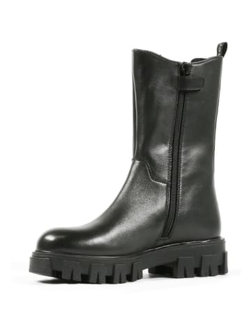 Richter Shoes Skórzane botki w kolorze czarnym