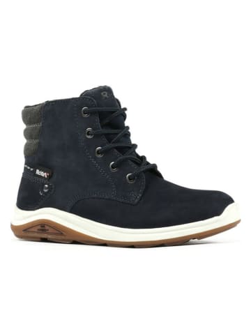 Richter Shoes Skórzane botki w kolorze granatowym