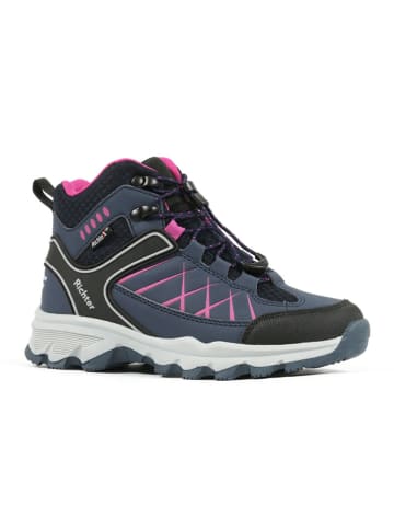 Richter Shoes Buty trekkingowe w kolorze czarno-różowym