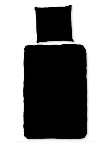 Pure Mikrofaser-Bettwäsche-Set in Schwarz