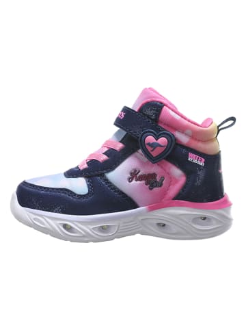 Kangaroos Sneakers "Slim" donkerblauw/roze