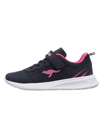 Kangaroos Sneakers "Glow" donkerblauw/roze