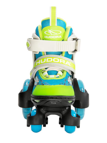 Hudora Wrotki "My First Quad LED" w kolorze zielonym - 3+