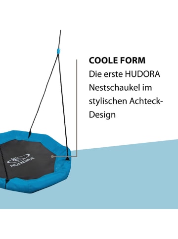 Hudora Nestschommel blauw/zwart - Ø 110 cm - vanaf 3 jaar