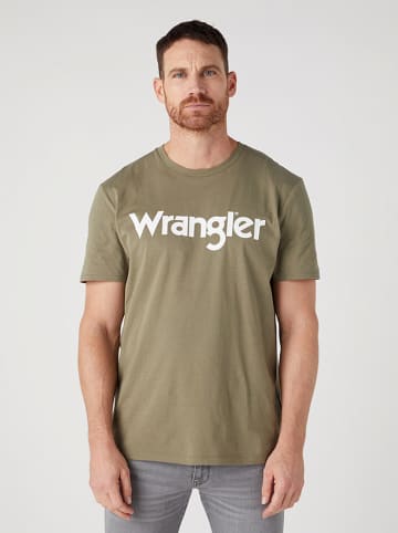 Wrangler Koszulka w kolorze khaki